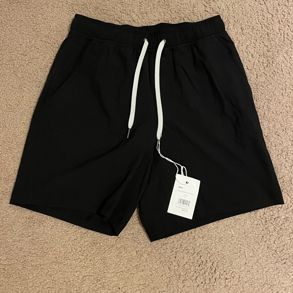 Men’s Black Performance Shorts